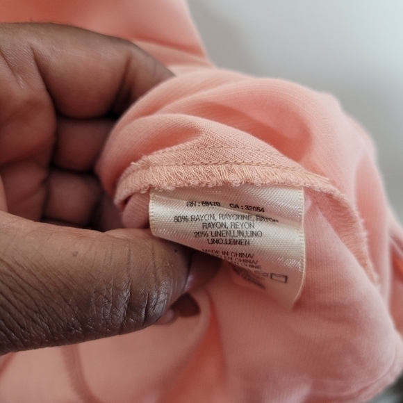 Maeve By Anthropologie Peach Button Down Top Size 6 - Picture 10 of 13